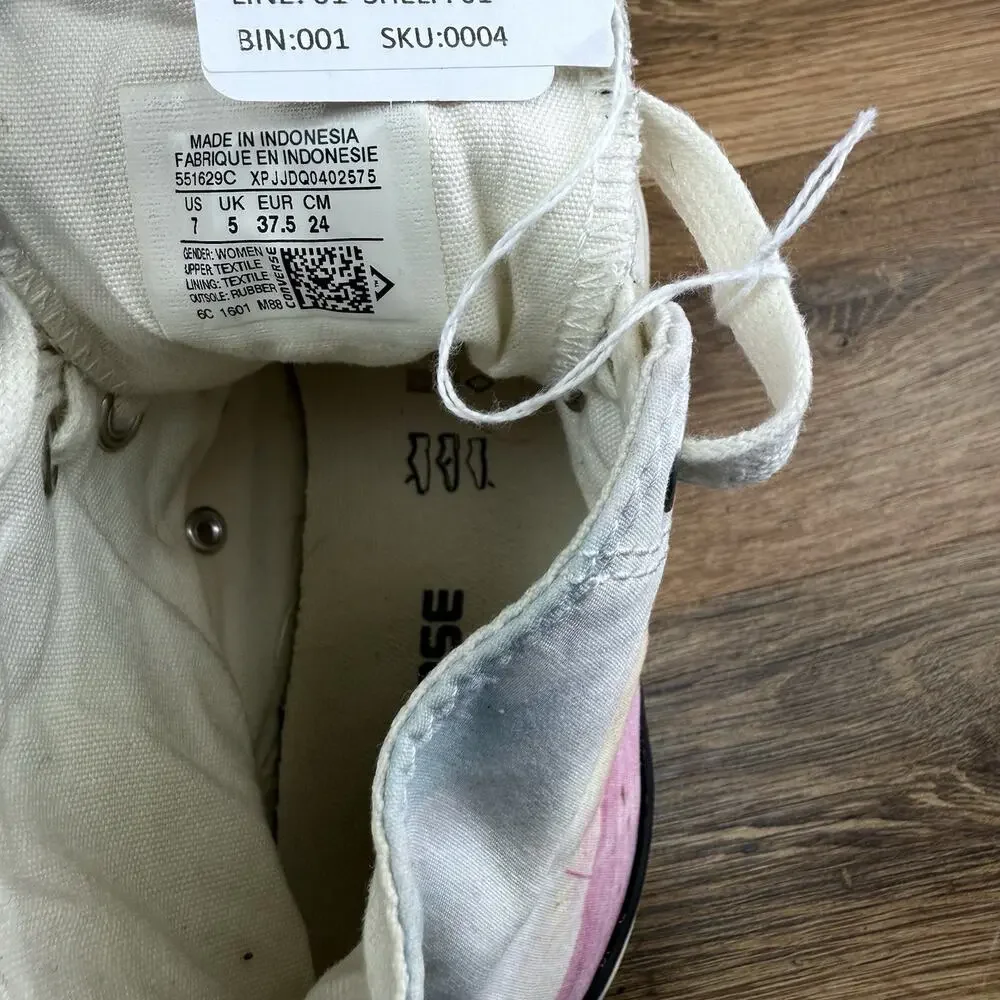Chuck Taylor Size 7 All Star Plastic Pink CT AS HI Top fashion sneaker style - Picture 6 of 6